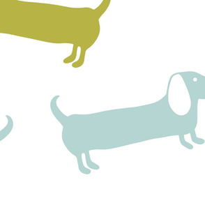 Dachshunds modern pattern