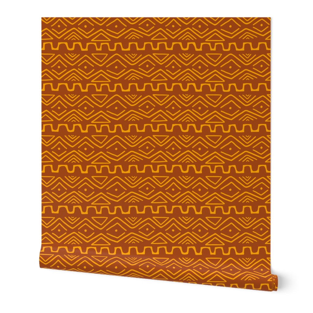 Mud Cloth - Rust