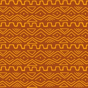 Mud Cloth - Rust