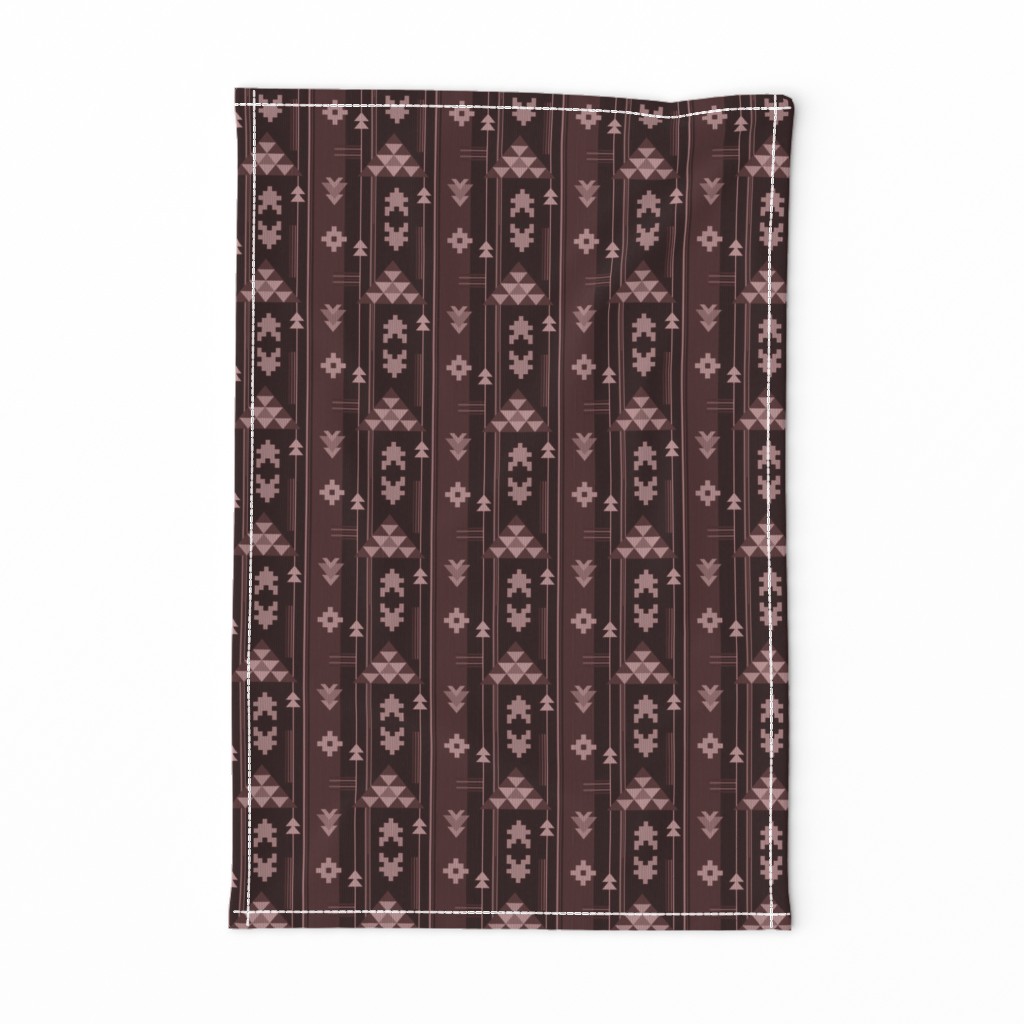 Bohemian Rug in Dark Red