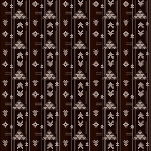 Bohemian Rug in Dark Brown