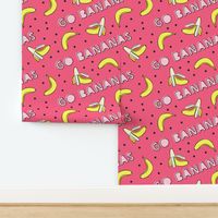 (small scale) go bananas! - hot pink