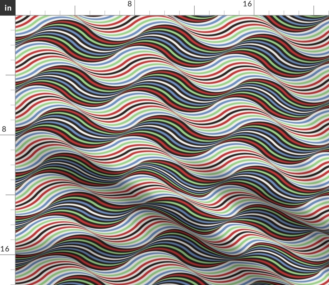 06686494 : billowing fifties stripes