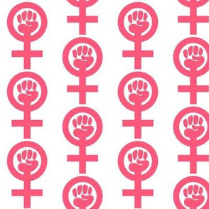 Feminist Fist Coral Pink