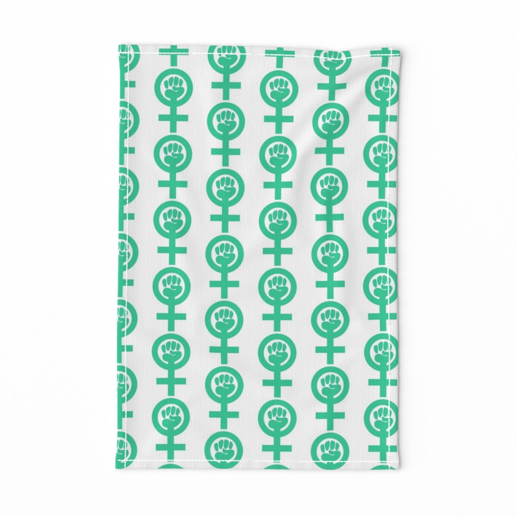 Feminist Fist green