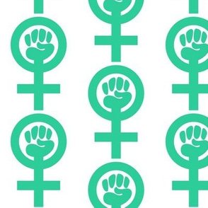 Feminist Fist green