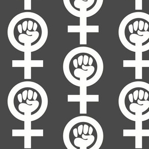 Feminist Fist Grey