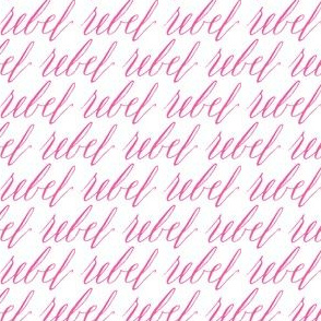 17-01U Pink Girl Rebel Words Text Font Calligraphy  Text Hand Written baby _ Miss Chiff Designs 