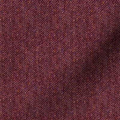 faux tweedy garnet red herringbone