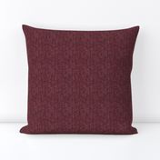 faux tweedy garnet red herringbone