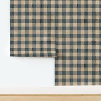 Mini size-Buffalo Plaid Earthy Blue