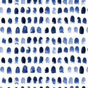 17-10H Indigo Blue Boho Abstract Watercolor Spots Dots Drops || White Navy Dark Window _ Miss Chiff designs