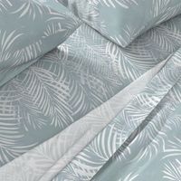 Linear Palms Faded Teal 18inL