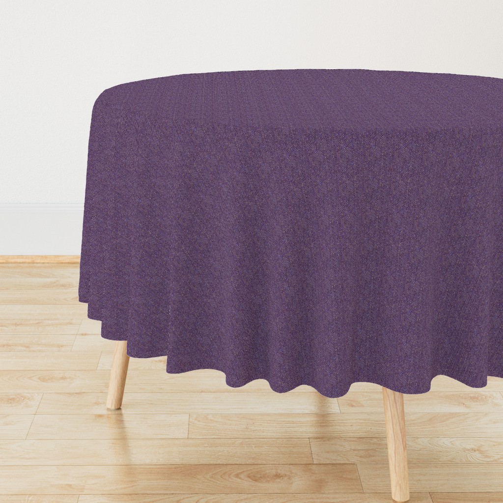 faux tweedy plum herringbone