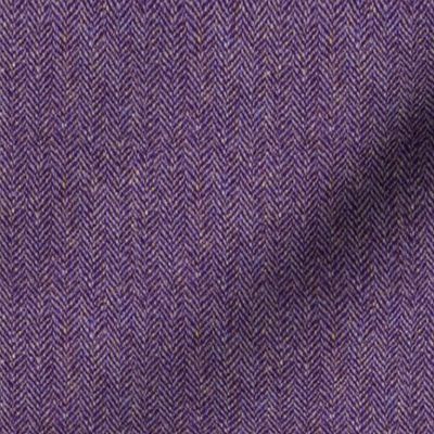 faux tweedy plum herringbone