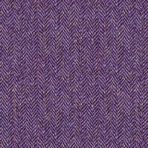 faux tweedy plum herringbone