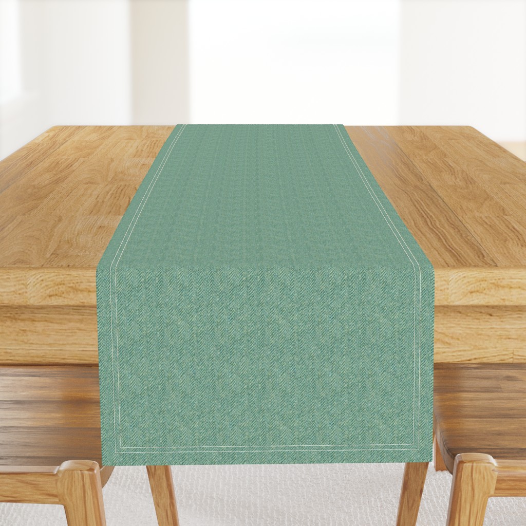 faux tweedy light green herringbone