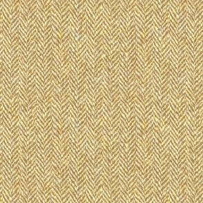 faux tweedy golden tan herringbone