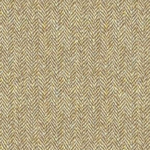 faux tweedy tan herringbone