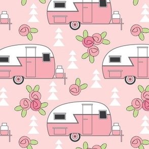 pink trailers-with-rosebuds-on-pink