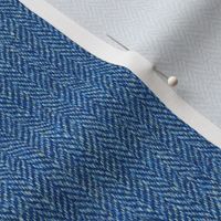 faux tweedy denim blue herringbone