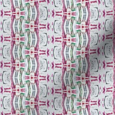 WAVY PINK ECRU MINT SWEET WATERCOLOR STRIPES GEOMETRY