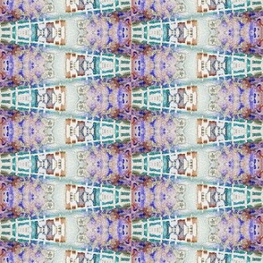 ETHNIC PURPLE BROWN SWEET WATERCOLOR STRIPES GEOMETRY