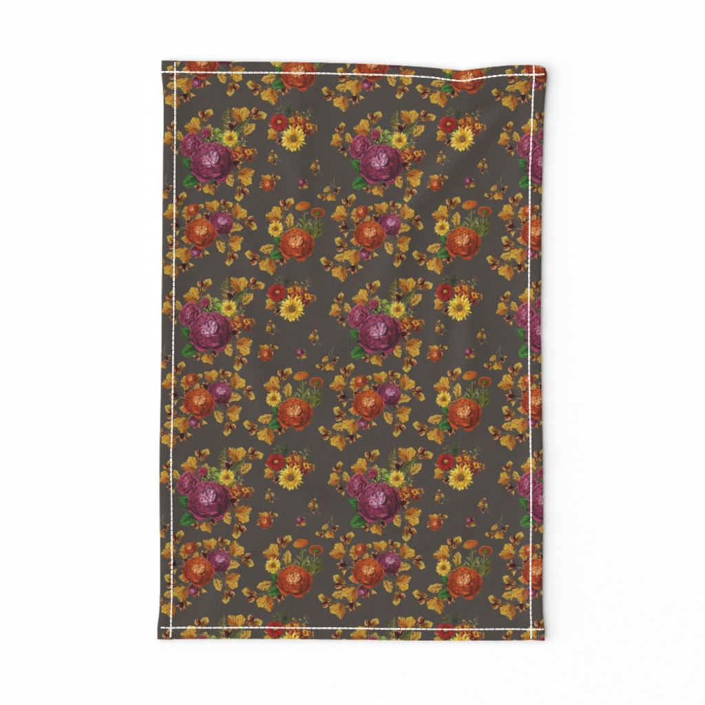 7" AUTUMN BOOK FLOWERS / MUTED BROWN