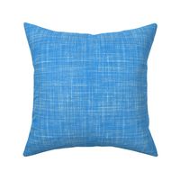 Faux linen Azure Blue