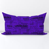 Louisiana cities, purple