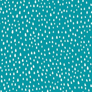 Paint Drops on Teal