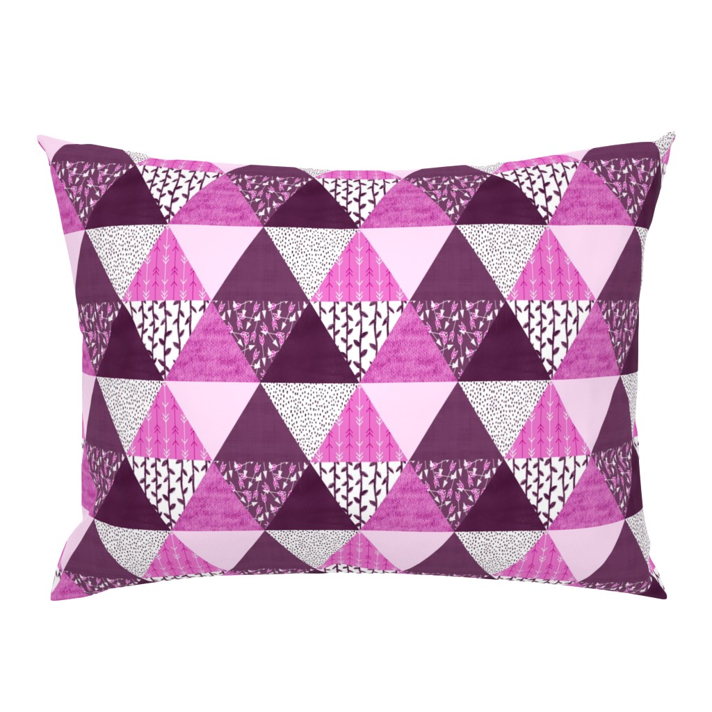 Triangle Quilt in Purple