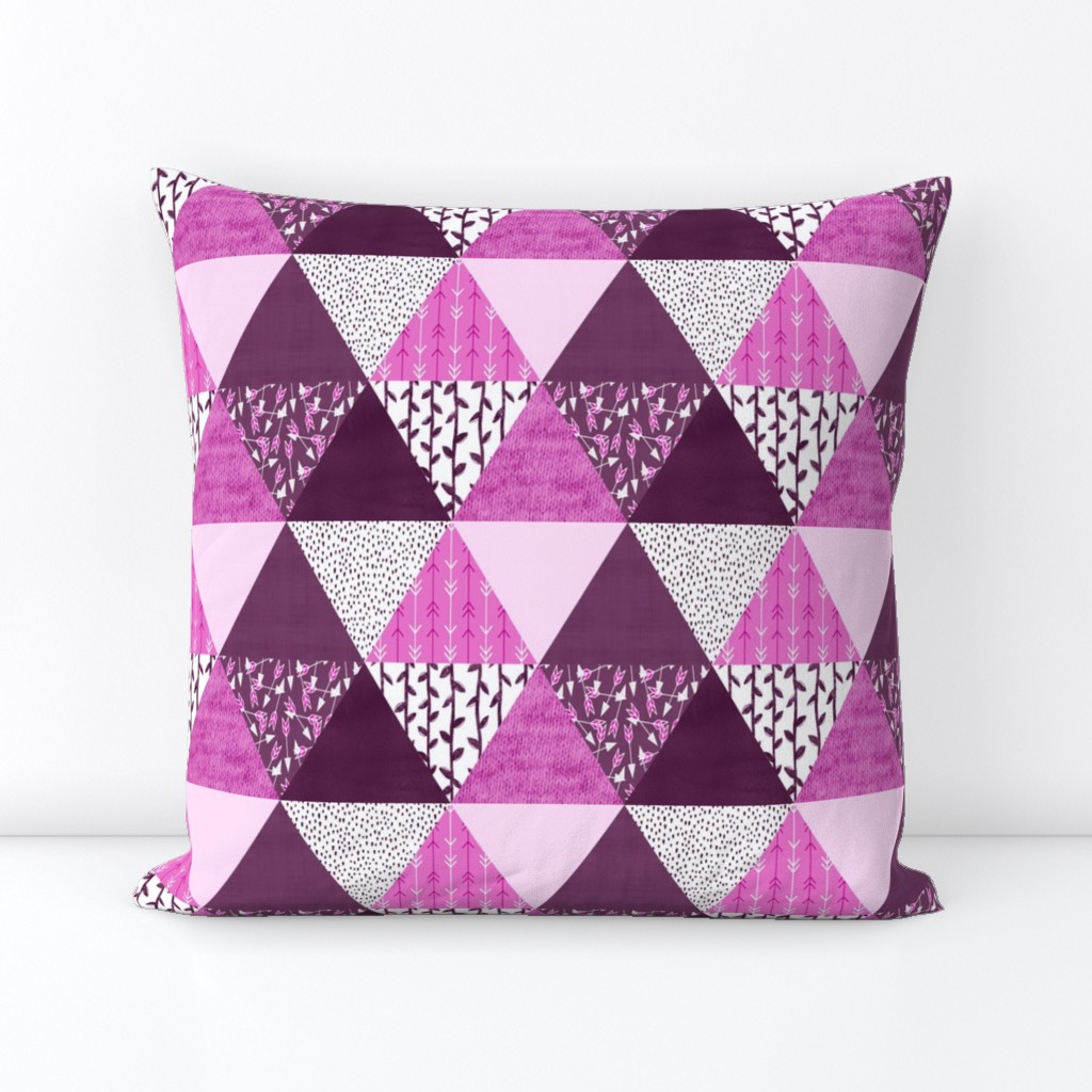 Triangle Quilt in Purple