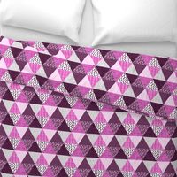 Triangle Quilt in Purple