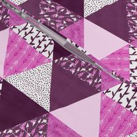 Triangle Quilt in Purple