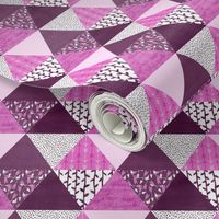 Triangle Quilt in Purple