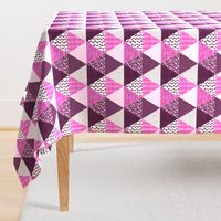 Triangle Quilt in Purple