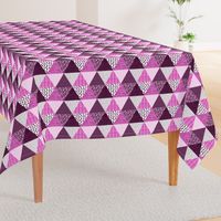 Triangle Quilt in Purple