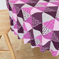 Triangle Quilt in Purple