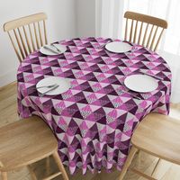 Triangle Quilt in Purple