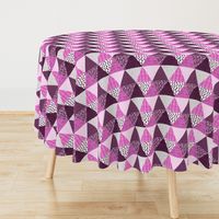 Triangle Quilt in Purple