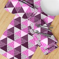 Triangle Quilt in Purple