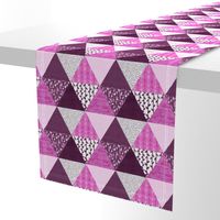 Triangle Quilt in Purple