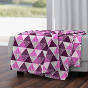 Triangle Quilt in Purple