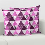 Triangle Quilt in Purple