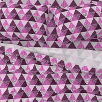 Triangle Quilt in Purple