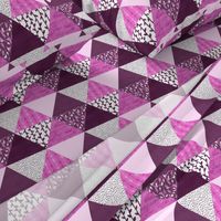 Triangle Quilt in Purple