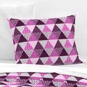 Triangle Quilt in Purple