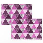 Triangle Quilt in Purple