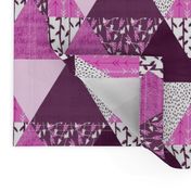 Triangle Quilt in Purple